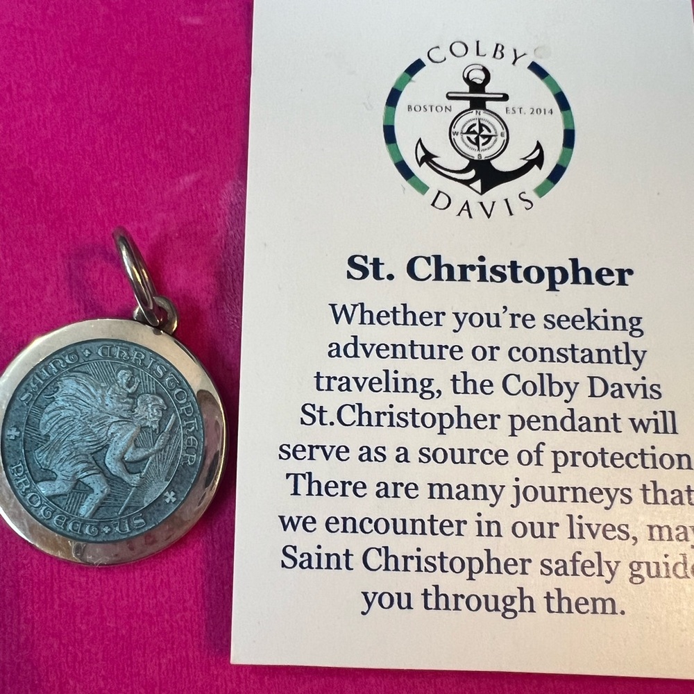 Colby Davis pendant.  Medium St. Christopher